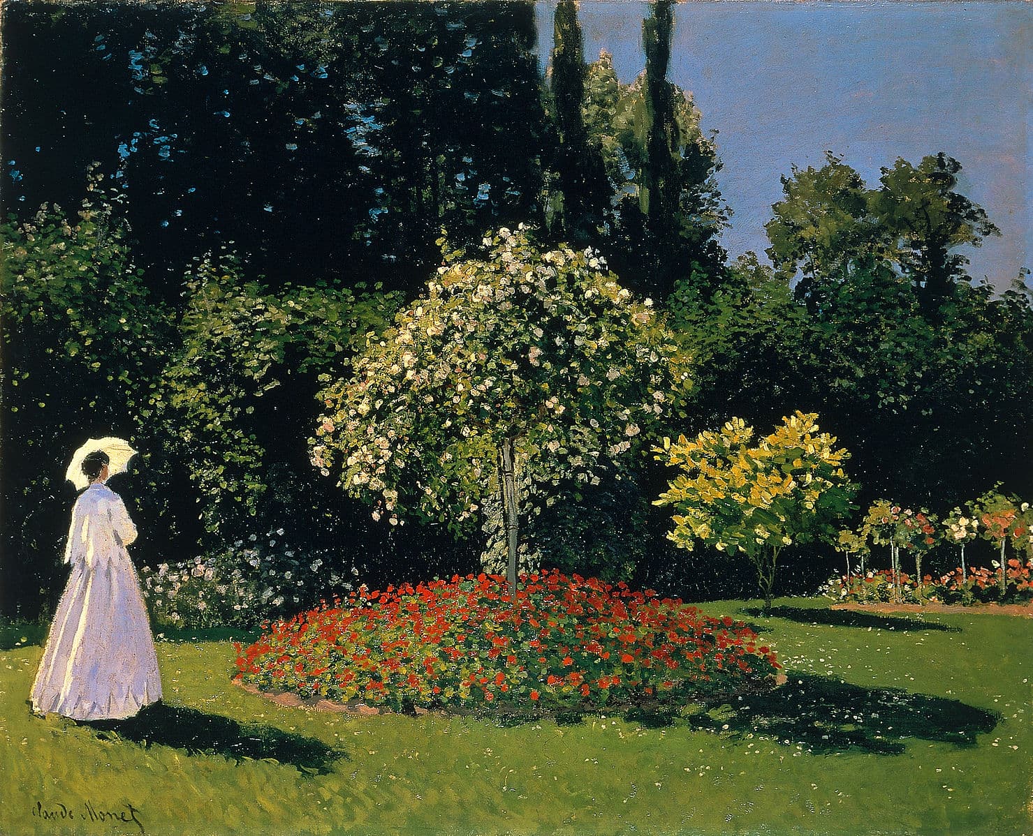 Frau im Gartenfrau