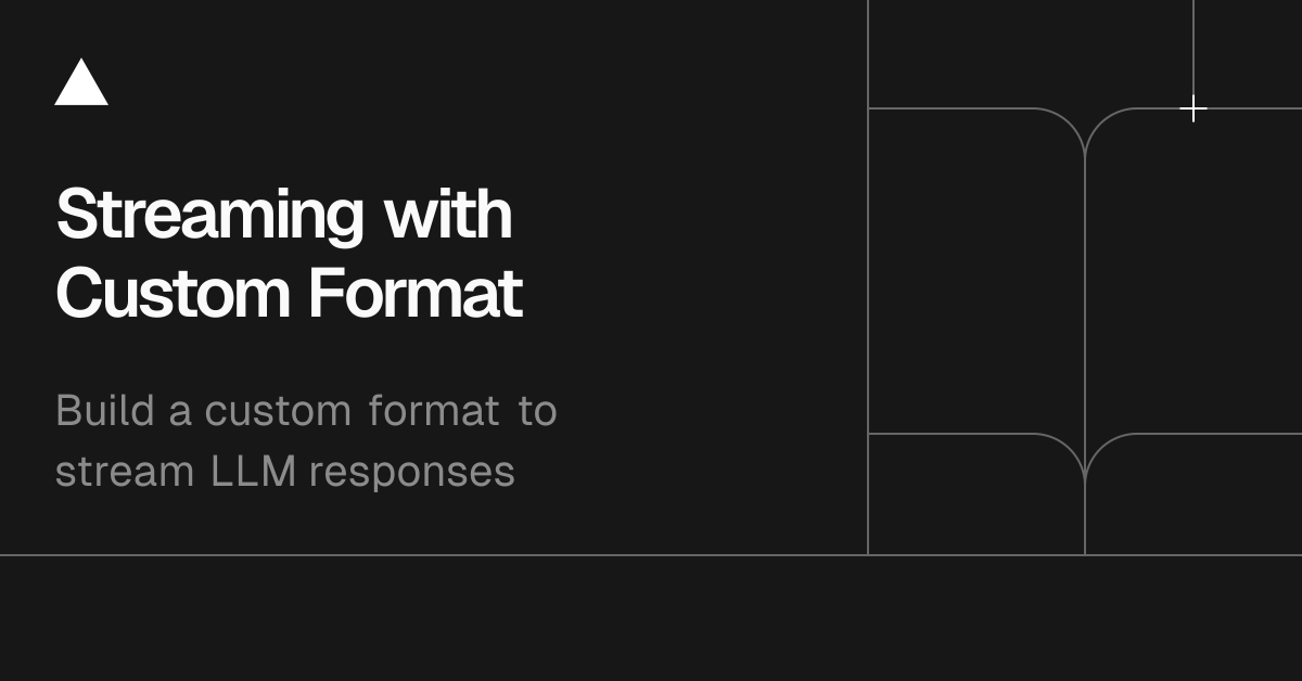 Next.js: Streaming with Custom Format