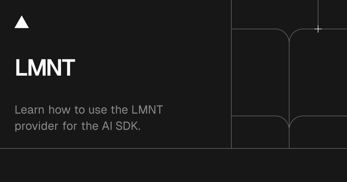 AI SDK Providers: LMNT