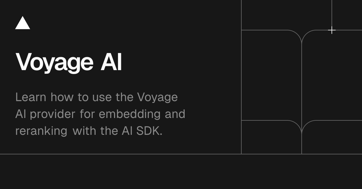 AI SDK Providers: Voyage AI