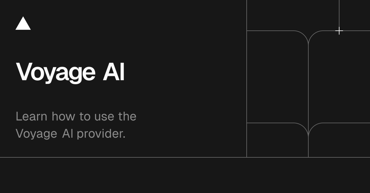 Community Providers: Voyage AI