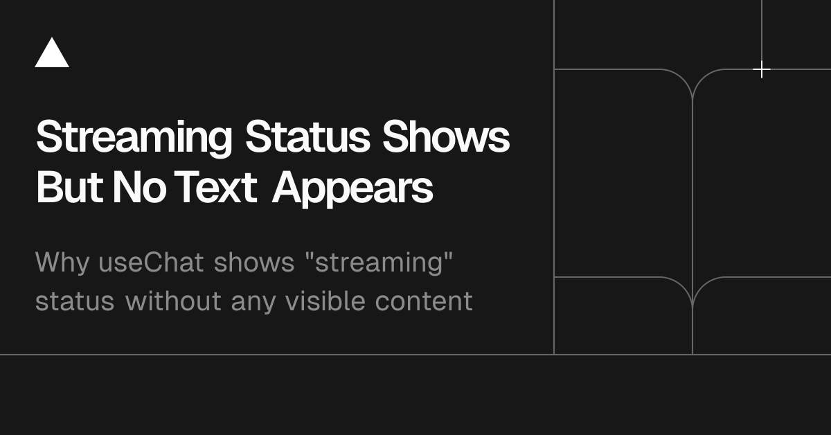 Troubleshooting: Streaming Status Shows But No Text Appears